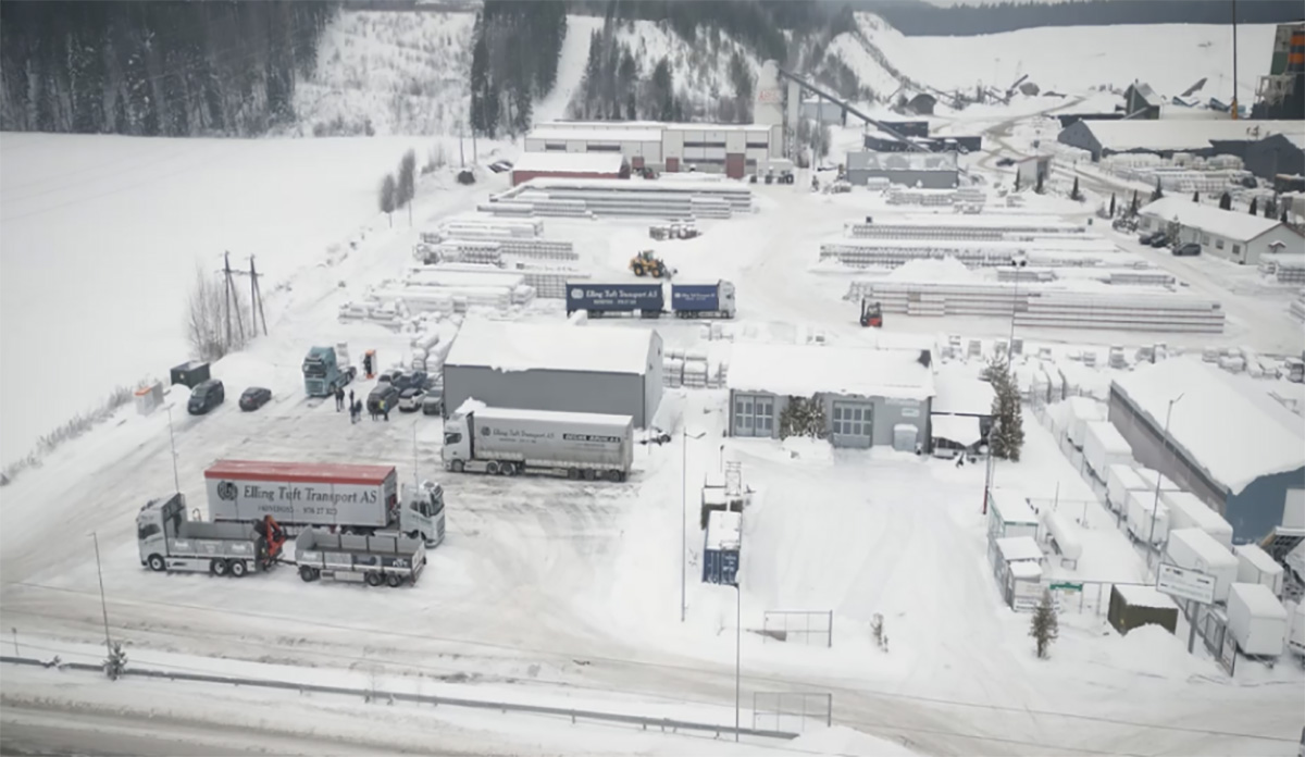Oversiktsbilde av ladestasjon